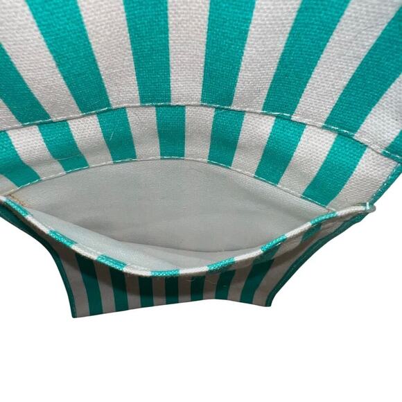 Punctuate for Barnes & Noble striped braided summer cottage open tote 15x18 - Picture 6 of 9